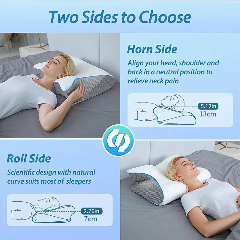 Orthopedic Memory Foam Pillow: Neck Protection & Sleep Aid