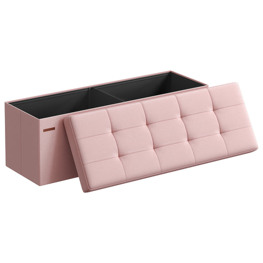 Storage Ottoman Bench - 43" Folding, 35-Gallon Capacity